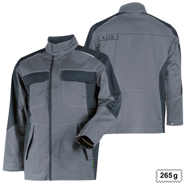 Teamdress-Jacke ecoRover Safety, grau/schwarz