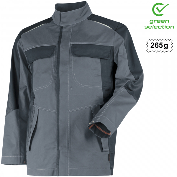 Teamdress-Jacke ecoRover Safety, grau/schwarz