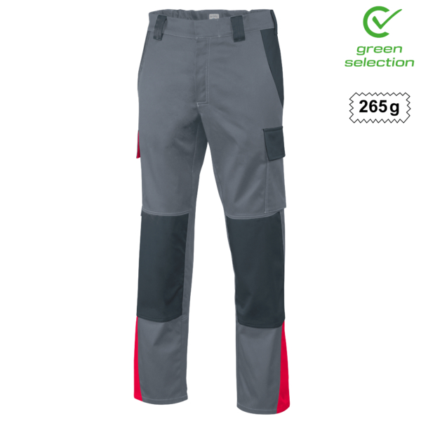 Teamdress-Bundhose ecoRover Safety, grau/schwarz/rot