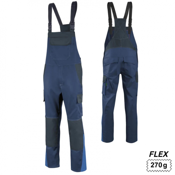 Latzhose eRove Safety Flex oCH marine/schwarz/blau