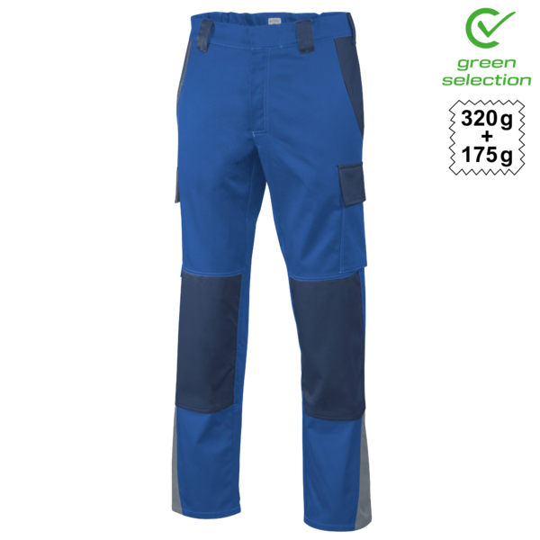 Teamdress-Bundhose ecoRover Safety Plus, blau/marine/grau