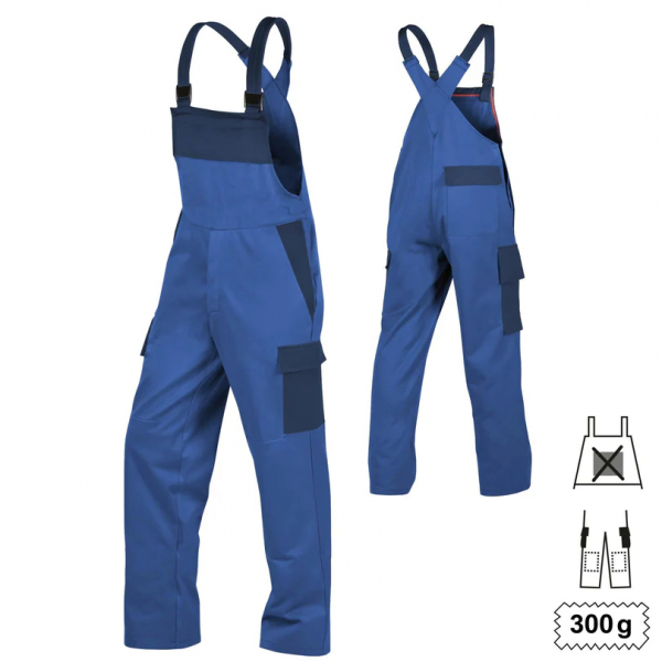 Latzhose Multinorm oLT+BT+KT kornblau/marine