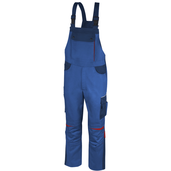 Teamdress-Latzhose Elements, kornblau/marine/rot