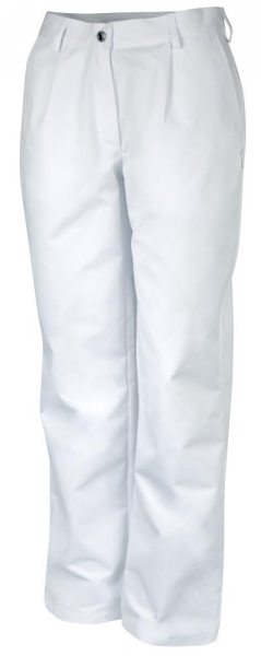 Teamdress-Service, Damen Bundfaltenhose, weiß