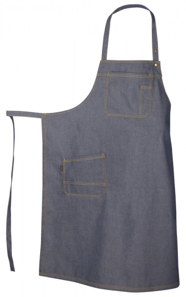 Teamdress-Service, Latzschürze, Denim, jeansblau