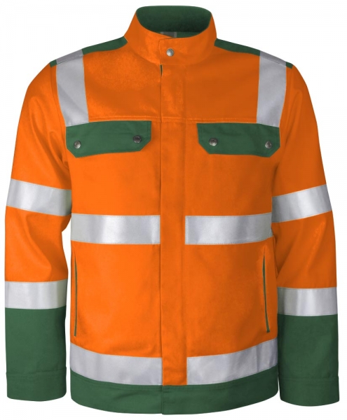 Teamdress-PSA, Warnschutz-Bundjacke, Kl. 2, warnorange/grn