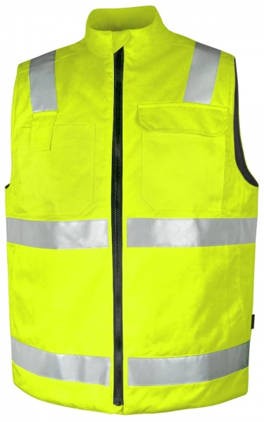 Teamdress-PSA, Warnschutz-Weste, gefüttert, Kl. 1, warngelb