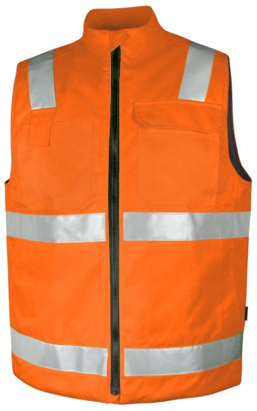 Teamdress-PSA, Warnschutz-Weste, gefüttert, Kl. 1, warnorange