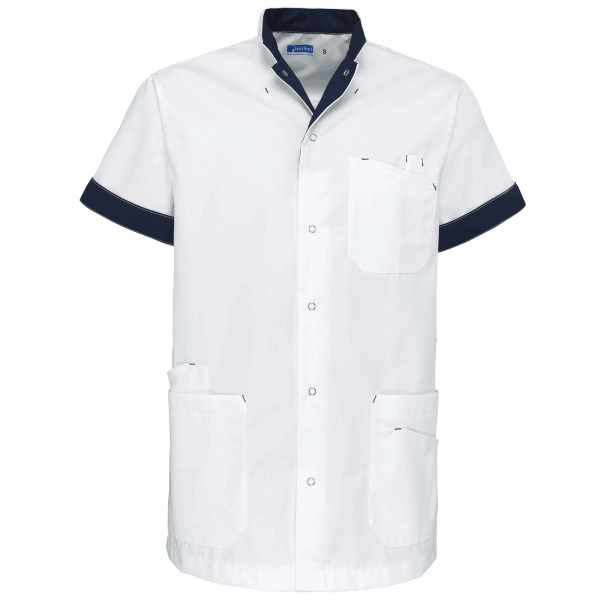 Teamdress-Livio-Unisex-kasack, weiß/marine