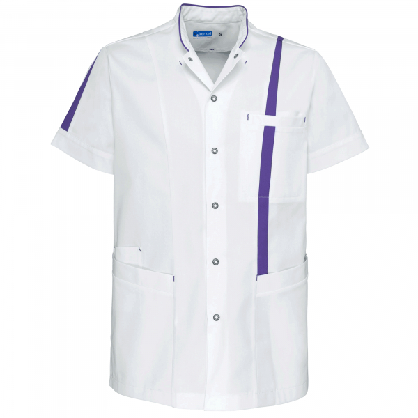 Teamdress-Lex-Unisex-Kasack, weiß/lila