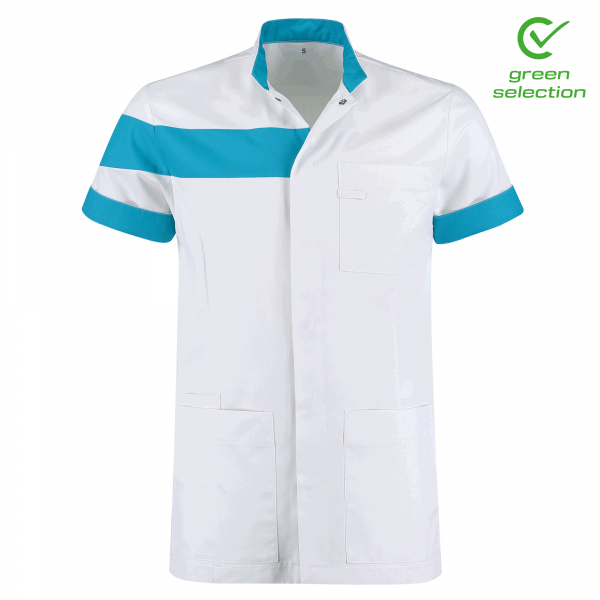 Teamdress-Juul-Unisex-Kasack, weiß/türkis