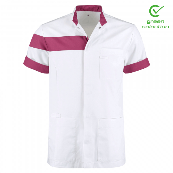 Teamdress-Juul-Unisex-Kasack, weiß/dark magenta