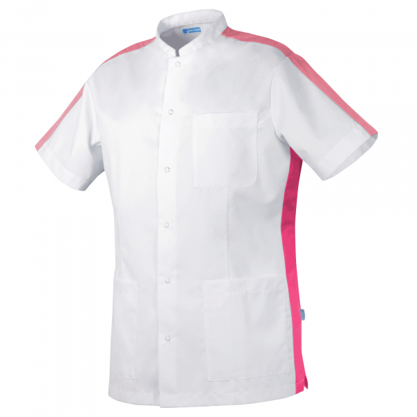 Teamdress-Kent-Unisex-Kasack, weiß/pink