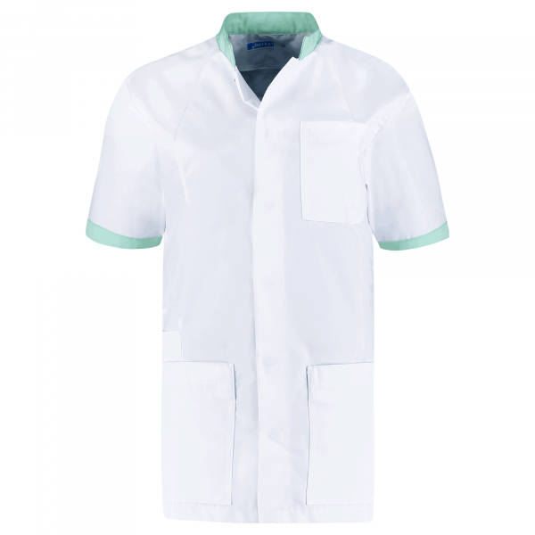 Teamdress-Floris-Unisex-Kasack, weiß/aqua