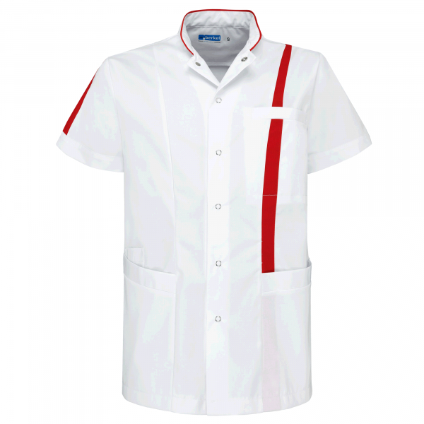 Teamdress-Lex-Unisex-Kasack, weiß/rot