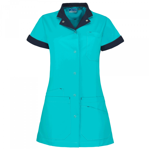 Teamdress-Livia-Damenkasack, türkis/marine