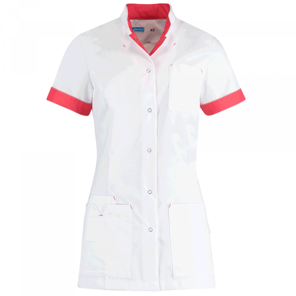 Teamdress-Jill-Damenkasack, weiß/koralle