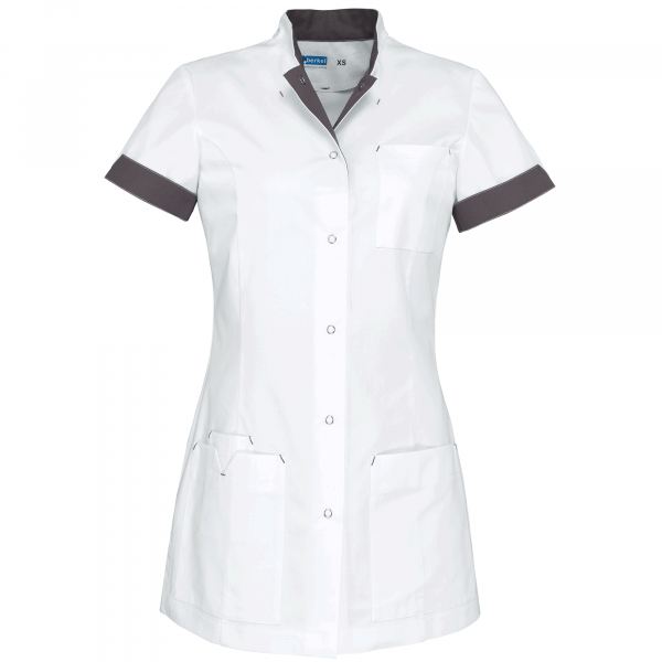 Teamdress-Jill-Damenkasack, weiß/graubraun