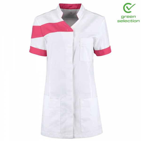 Teamdress-Juliette-Damenkasack, weiß/pink