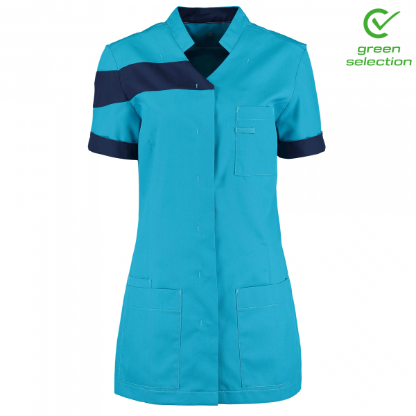 Teamdress-Juliette-Damenkasack, türkis/marine