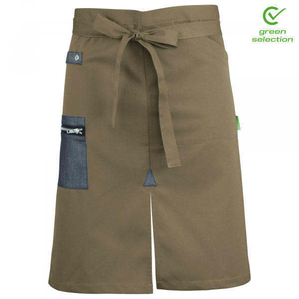 Teamdress-Vorbinder, braun/schwarz Denim