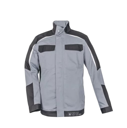 HB-Blouson, Strlichtbogenschutz 4kA, ArcSelect, 1-lagig, zweifarbig, Stehkragen, verdeckte Druckknpfe, mittelgrau/ anthrazitgrau