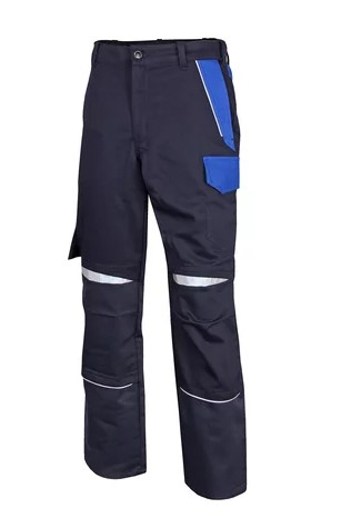 HB-Bundhose, Strlichtbogenschutz 7kA/4kA, ArcSelect, 2-lagig, zweifarbig, Stehkragen, verdeckte Druckknpfe, navy/royalblau