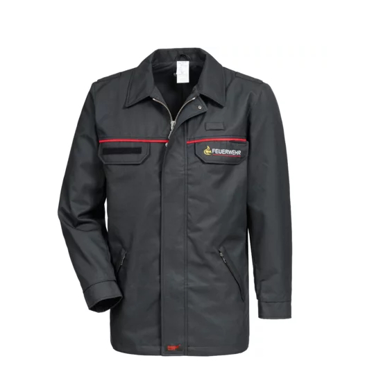 HB-Herren Jacke, Baden-Wrtemberg, Flammgard, schwarzblau/rot