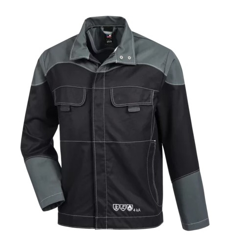 HB-Strlichtbogenschutz-Blouson, 275 g/m, schwarz/ dunkelgrau