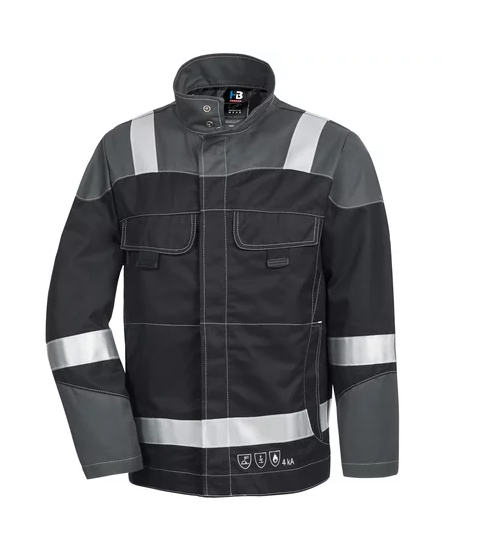 HB-Blouson 4kA, Reflex, schwarz/dunkelgrau
