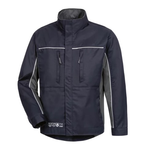 HB-Strlichtbogenschutz-Arbeitsblouson, teilweise 2-lagig,  navy/dunkelgrau