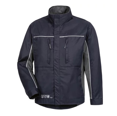 HB-Strlichtbogenschutz-Arbeitsblouson, komplett 2-lagig, navy/dunkelgrau