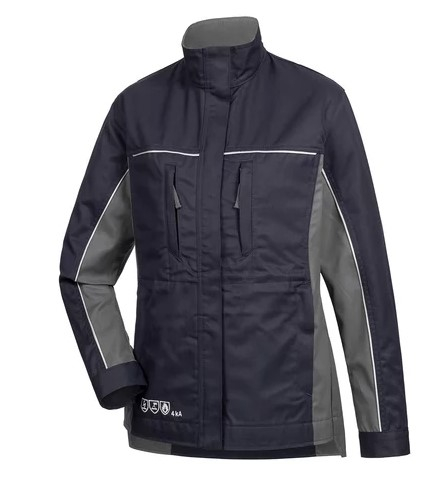 HB- Damenjacke 4KA, Strlichtbogen Kl.1, navy/ dunkelgrau