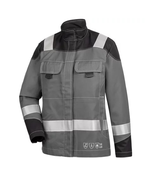 HB- Damenblouson 7kA/4KA, Reflex, Strlichtbogen Kl.2, dunkelgrau/schwarz