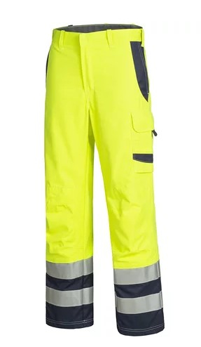 HB-Störlichtbogenschutz-Warnschutzbundhose, 450 g/m², warngelb/navy