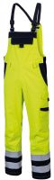 HB-Störlichtbogenschutz-Warnschutzlatzhose, 1-lagig, 275 g/m², warngelb/navy