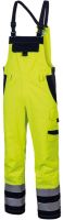 HB-Störlichtbogenschutz-Warnschutzlatzhose, 2-lagig, 450 g/m², warngelb/navy