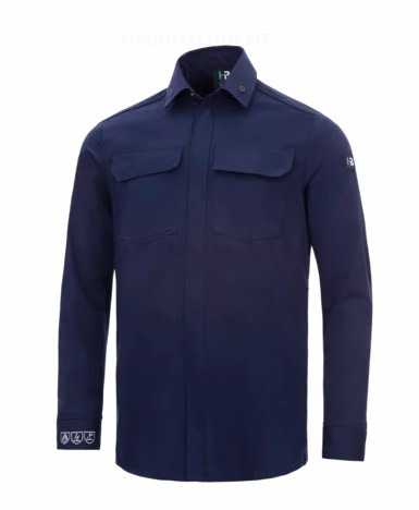 HB-Flssigmetallschutz-Hemd, langarm, 250 g/m, navy