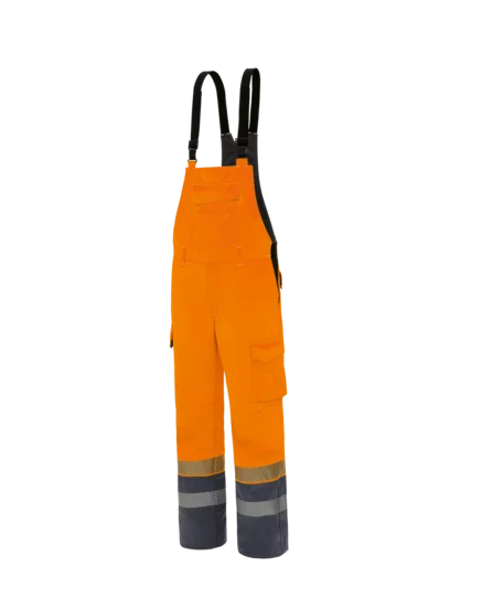 HB-Strlichtbogenschutz-Warnschutzlatzhose, 320 g/m, fluoreszierendorange/schwarzblau