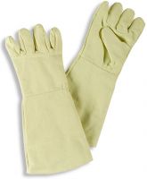 HB-Flammen-/Schweißerschutz-5-Finger-Arbeits-Handschuhe, für Kontakthitze, 330 mm lang, gelb