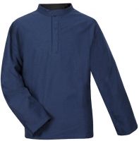 Schweißerhemd Schweisserhemd Flammenhemd Arbeitshemd blau oder grau 45/46, Blau