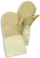 HB-Flammen-/Schweißerschutz-Faust-Arbeits-Handschuhe, für Kontakthitze, 400 mm lang, gelb