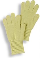 HB-Flammen-/Schweißerschutz-5-Finger-Strick-Arbeits-Handschuhe, grob, 290 mm lang, gelb