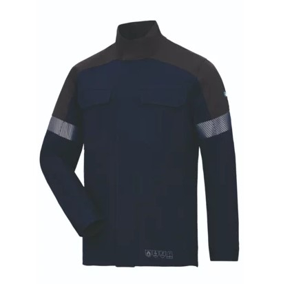 HB-Flssigmetallschutz- Jacke, Al+Fe, 430 g/m, navy/ anthrazitgrau