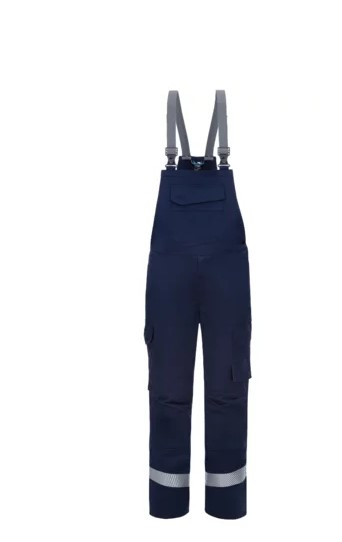 HB-Flssigmetallschutz- Latzhose, Al+Fe, 430 g/m, navy/ anthrazitgrau