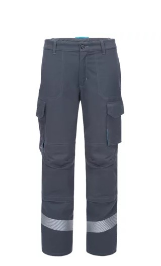 HB-Flssigmetallschutz- Hose, Al+Fe, 340 g/m, anthrazitgrau/ petrol