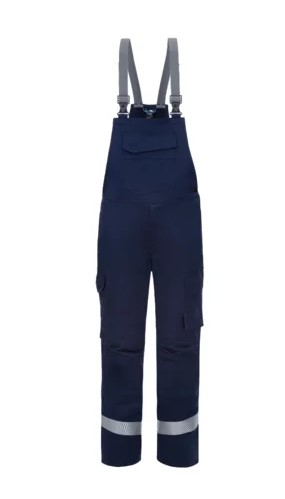 HB-Flssigmetallschutz- Latzhose, Al+Fe, 340 g/m, navy/ anthrazitgrau