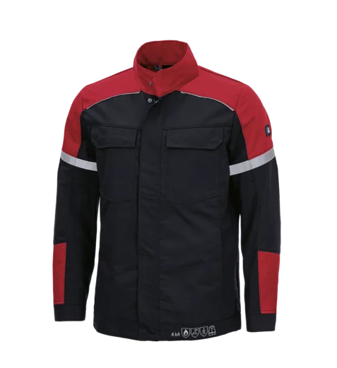 HB-Strlichtbogenschutz-Blouson 4kA, Kl.1, HB-Flamesoft, anthrazitgrau/rot
