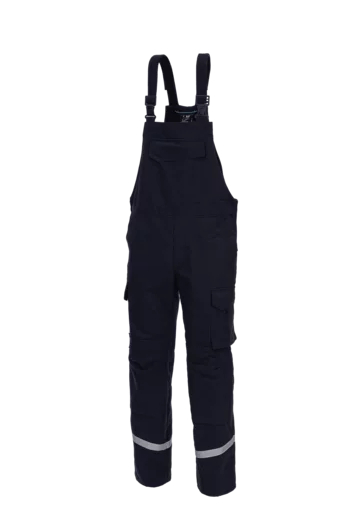 HB-Strlichtbogenschutz-Latzhose mit Knietasche 4kA, Kl.1, HB-Flamesoft, navy