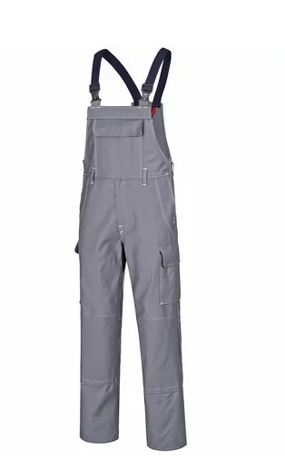 HB-Hitzeschutz-Latzhose, HB-4welders 2.0, mittelgrau